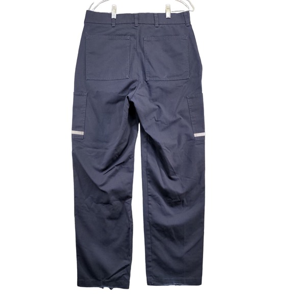 FedEx Stan Herman Men's Reflective Uniform Pants Blue Size 34x33 Employee - Picture 1 of 11
